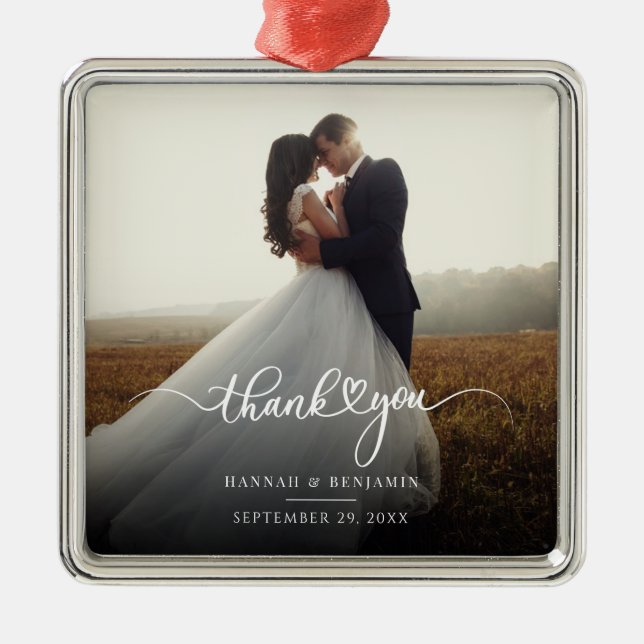 Tacken Modern Photo Jul Helgdag Julgransprydnad Metall (Framsidan)