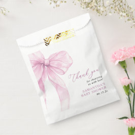 Tacken Modern Rosa Bow Baby Shower