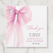 Tacken Modern Rosa Bow Baby Shower