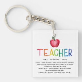 Tacken Modern Watercolor Rainbow Teacher