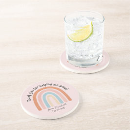 Tacken Modern Watercolor Rainbow Teacher Underlägg