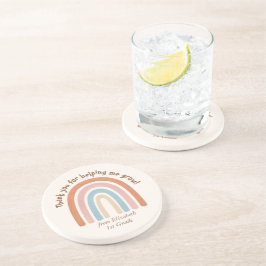 Tacken Modern Watercolor Rainbow Teacher Underlägg