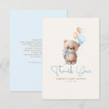 Tacken nalle Cute Boy Baby Shower