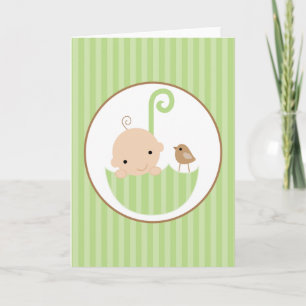 Tacken neutralt Baby Shower Tack Kort