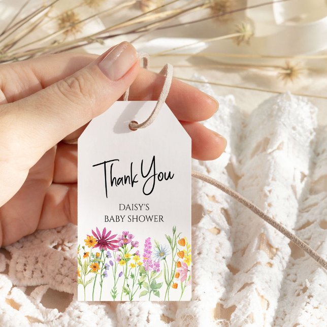 Tacken Personlig av Wildblomskugga Presentetikett (Thank you gift tag from my Wildflower Meadow collection)