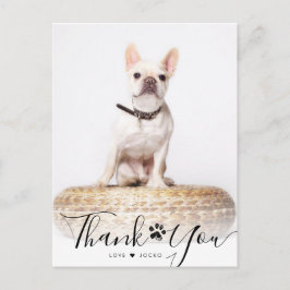 Tacken personlig Script Pet Memorial Photo Vykort