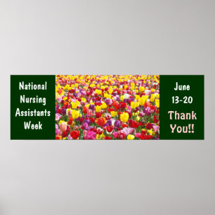 Tacken poster av nationella sjuksköterskeassistent