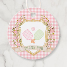 Tacken Preppy Pickleball Gåvor Etiketter