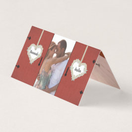 Tacken Red Barn and Daisys Landsbyggsbröllop Kort