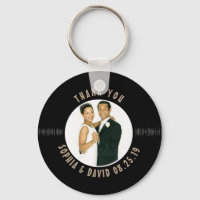 Tacken Retro Vinyl Record Wedding Favor Photo