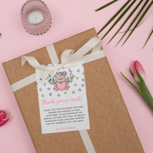 Tacken rosa Bear ThMB Baby Shower Tack Kort