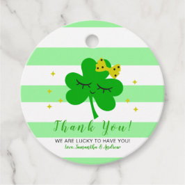 Tacken st patrick's day Baby Shower Gåvor Etiketter