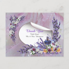Tacken Tuberose & Lavender Blooms Meddelande Vykort
