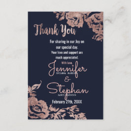 Tacken vid Blommigten Guld vid marinblått och Ro Tack Kort