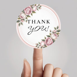 Tacken Watercolor Garden Flowers Runt Klistermärke