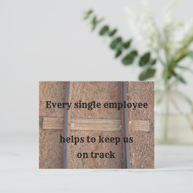 Tackens arbetsvärderingsjärnvägar vykort (Stående Fram)