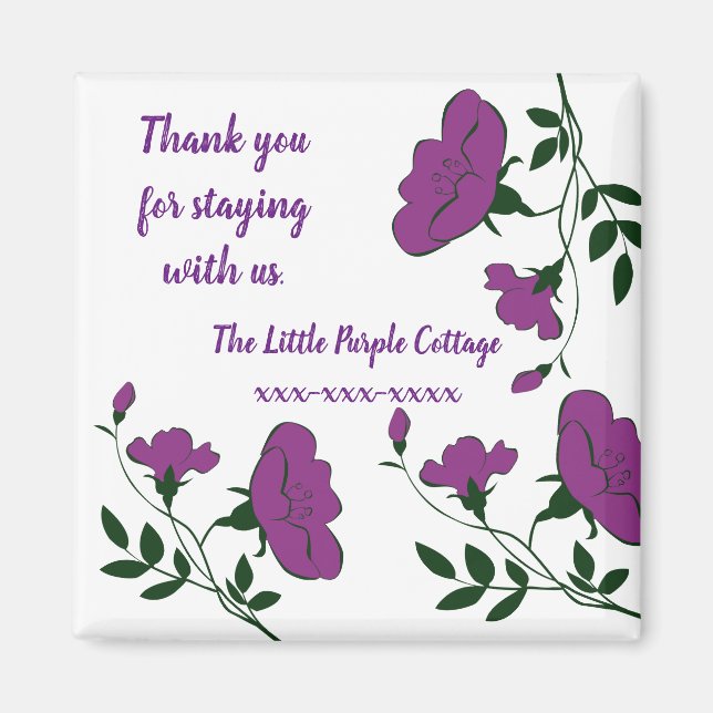 Tackens avskrivning av hyresgäst magnet (Framsidan)