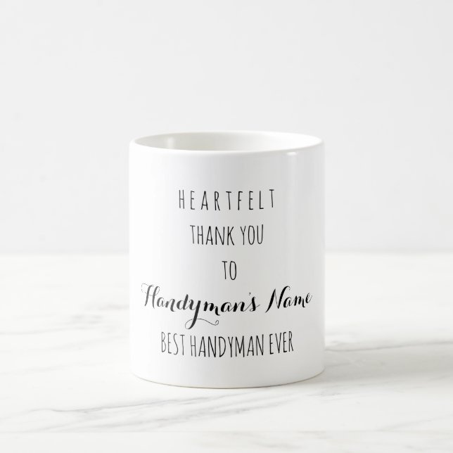 Tackens bästa Handyman någonsin Kaffemugg (Center)