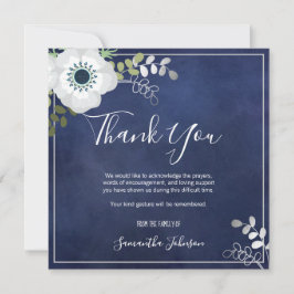 Tackens Elegant Anemone Blommigt ett foto Tack Kort
