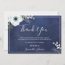 Tackens Elegant Anemone-Blommigt Tack Kort