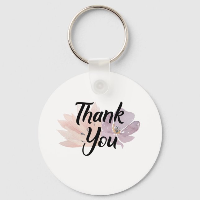 Tackens favoritBlommigt Nyckelring (Framsida)