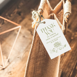 Tackens favorittagg färsk från Möhippan på marknad Presentetikett