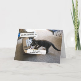 Tackens platshållarkort tack kort