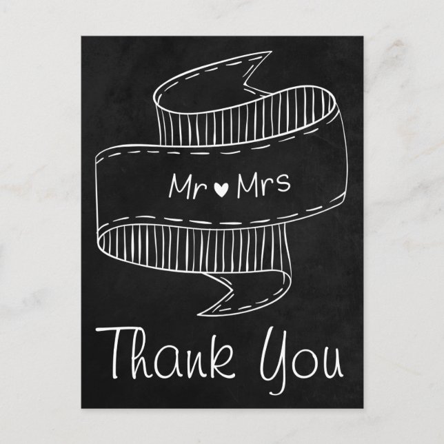 Tackens Tecknad, Personlig och groom Vykort (Framsida)