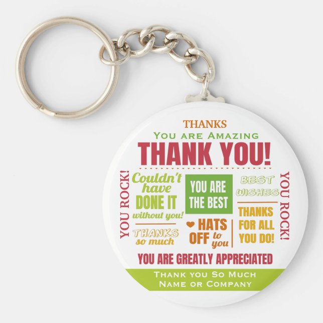 Tackens värderingsoffert nyckelring (Framsidan)