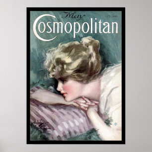 Täcker den kosmopolitiska tidskriften för poster