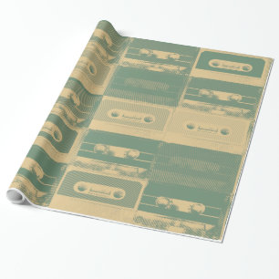 Täcker den ljudsignal stilkassetten för Retro Presentpapper