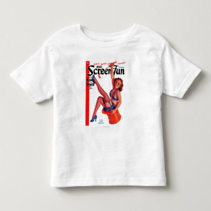 Täcker den roliga tidskriften för den verkliga t-shirt