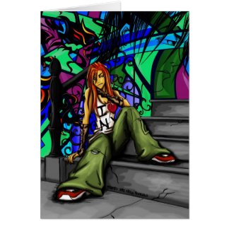 "Täcker drömmen av draken" Hälsningskort