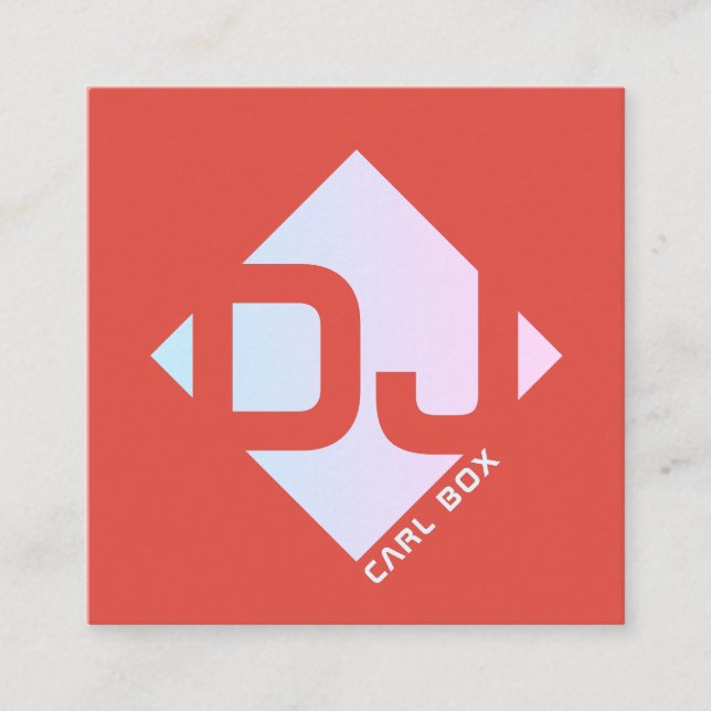 Täcker geometriskt djärvt för Rhomboid Fyrkantigt Visitkort (Framsida)