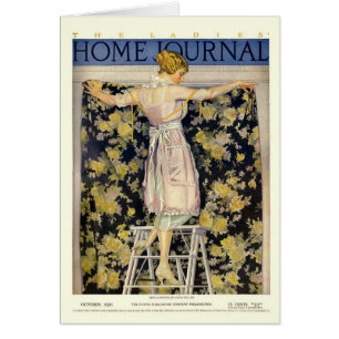 Täcker hem- journal 1921 för damer vid Coles Hälsningskort