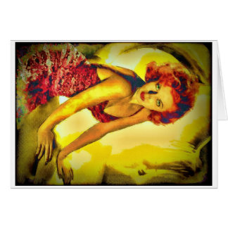 "Täcker trämassa" den Lana turner Hälsningskort