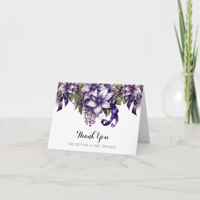 Tackets blomster: Ett vikt tackkort (Framsida)