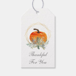 Tackfull för dig Elegant Pumpa Presentetikett