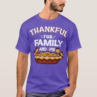 Tackfull För Familj Och Paj T Shirt