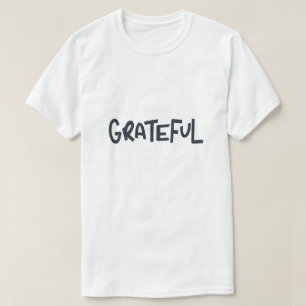 Tackfull positiv affirmation typografi design t shirt