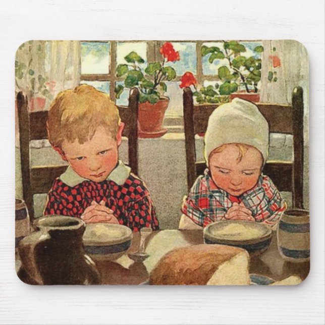 Tackfulla barn av Jessie Willcox Smith Musmatta (Framsidan)