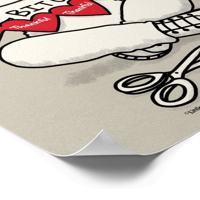 Tackfulla hjärtan poster (Hörn)