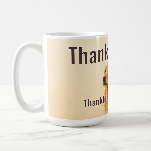 Tackfulla Tassar Tacka Min Hund Dag Kaffemugg (Vänster)