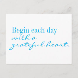 Tackfullt hjärta Motivationskort Vykort