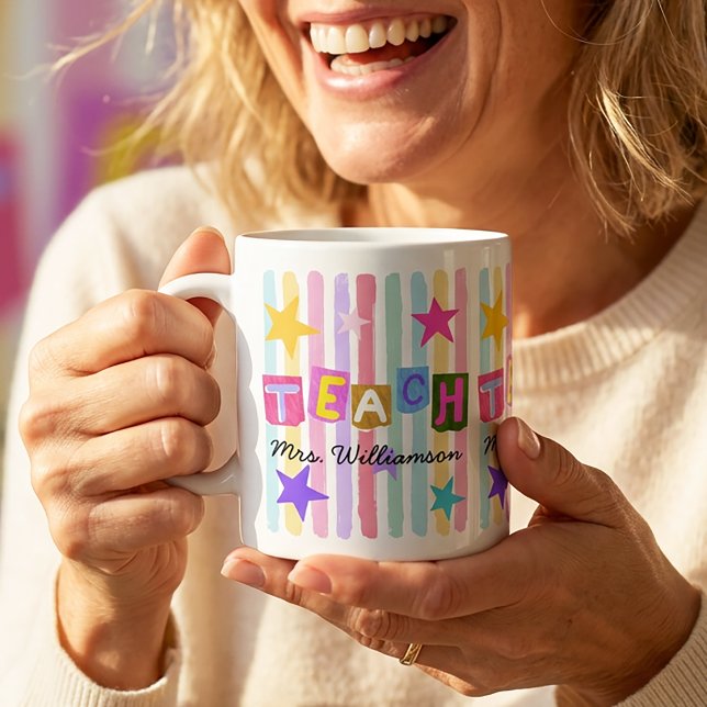 Tackgåva till lärare Modern present till lärare Kaffemugg (Skapare uppladdad)