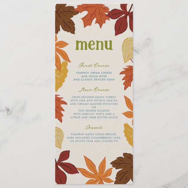 Tackgivandeblasklöver Meny (Framsida)
