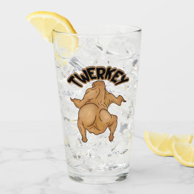 Tackgivandekalas Kalkon Glas Kopp (Framsida Ice)