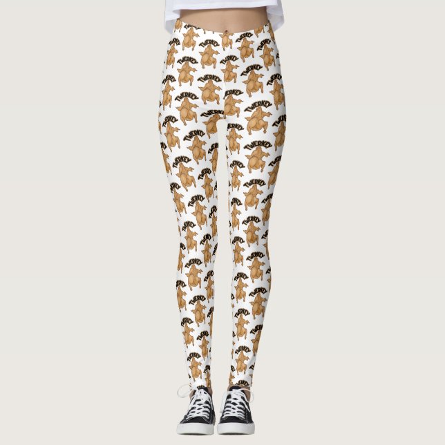 Tackgivandeturkeybyxor Leggings (Framsida)