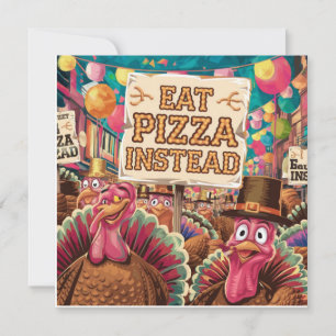Tackgivelse med pizza inbjudningar
