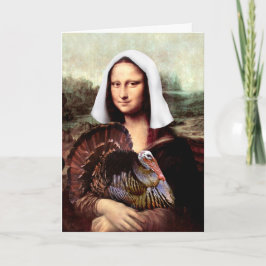 Tackgivelsedagen Mona Lisa Pilgrim med Turkiet Helgkort